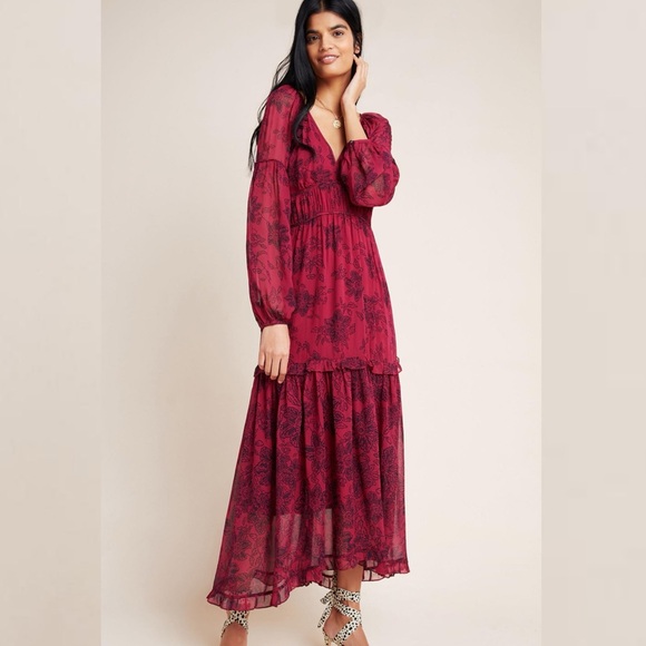 ANTHROPOLOGIE Maeve Annabella Maxi Dress - Picture 1 of 16